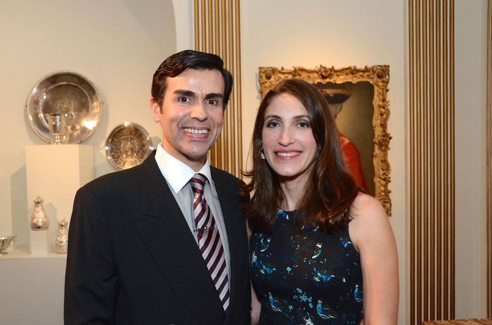 Jon Vague and Adriana Rubio at the Rienzi Punch Party October 2014
