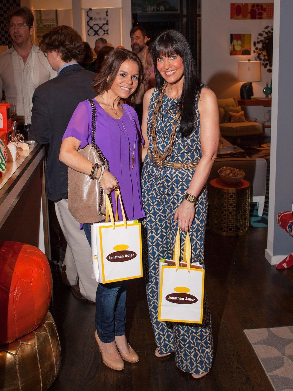 Home furnishings wizard Jonathan Adler has a happy time at opening of