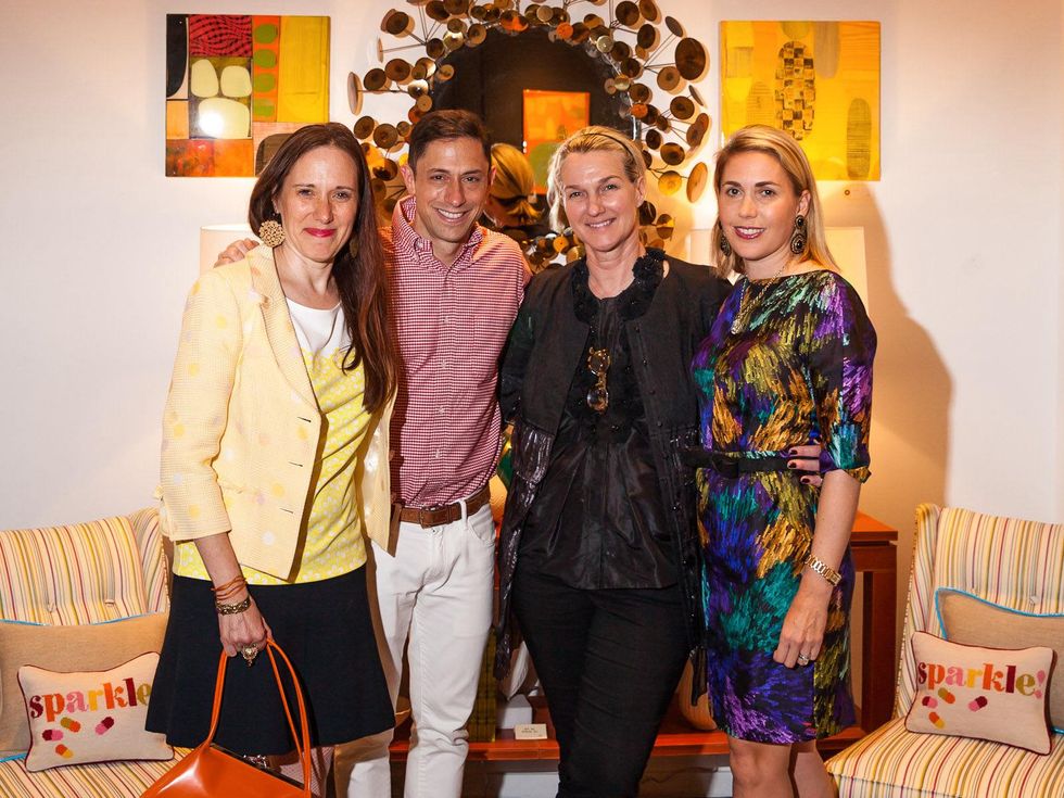Jonathan Adler Houston April 2013 Catherine Anspon, Jonathan Adler, Holly Moore, Leslie Hull