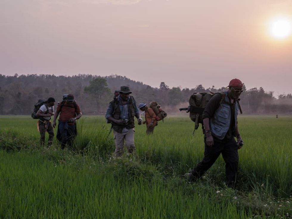 Jonathan Majors, Isiah Whitlock, Jr., Norm Lewis, Clarke Peters, and Delroy Lindo in Da 5 Bloods