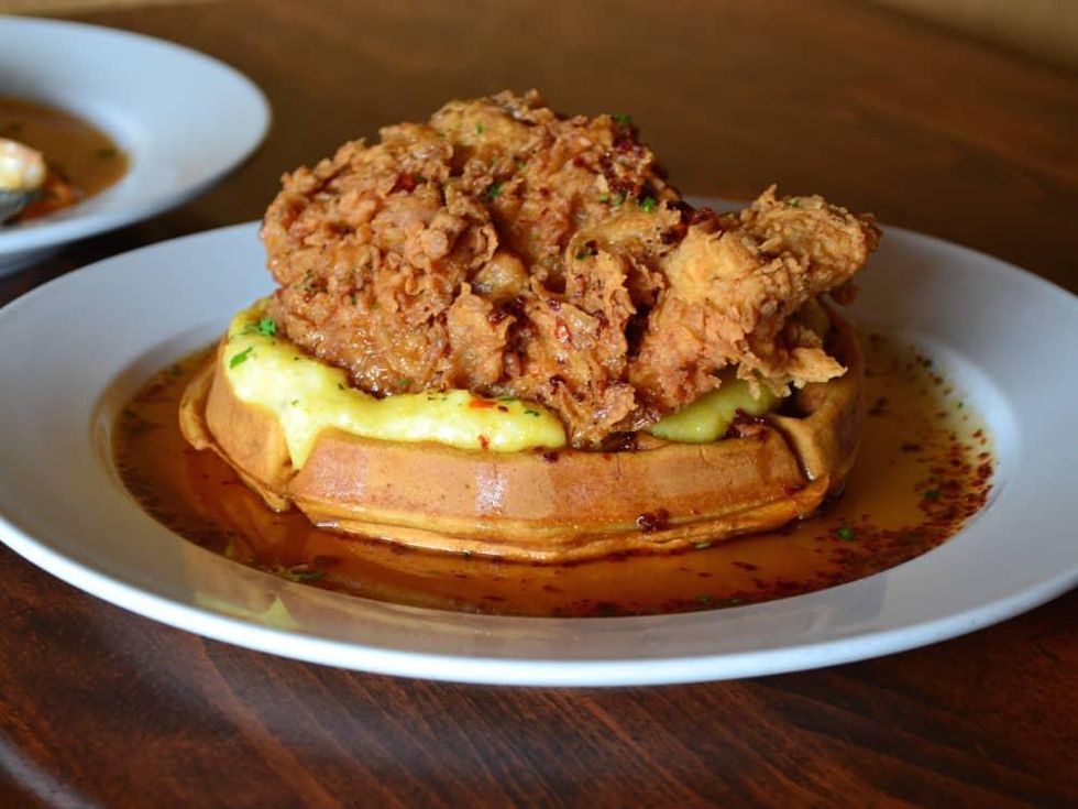 Jonathan's the Rub chicken and waffles