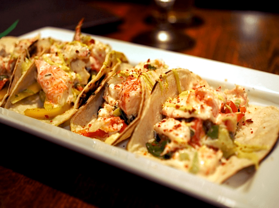 Jonathan's the Rub lobster tacos