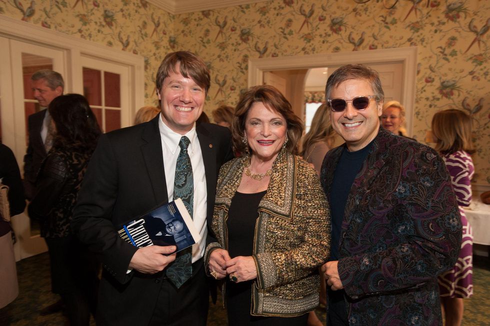 Jonathan Sandy, from left, Beth Wolff and Ernie Manouse at the Art of Conversation November 2014