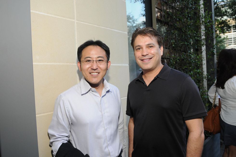 Jonathan Sugaui, left, and Robert Tierjina at the Curry Crawl May 2014