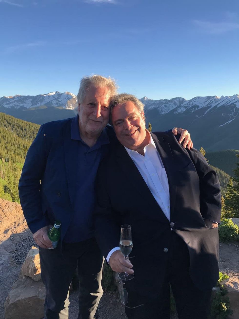 Jonathan Waxman with Drew Neiporent at Aspen Food & Wine festival