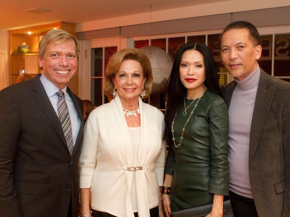 Jonathon Glus, from left, Philamena Baird and Duyen and Marc Nguyen at the Aga Khan Foundation presentation January 2014