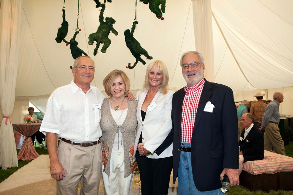 Jordan and Peggy Rogers, from left, and Sandy and Charles Israel at M.D. Anderson in Aspen July 2014