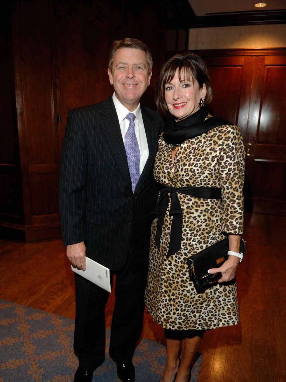 Joseph and Cathy Cleary at the George Bush Presidential Library Foundation dinner December 2013