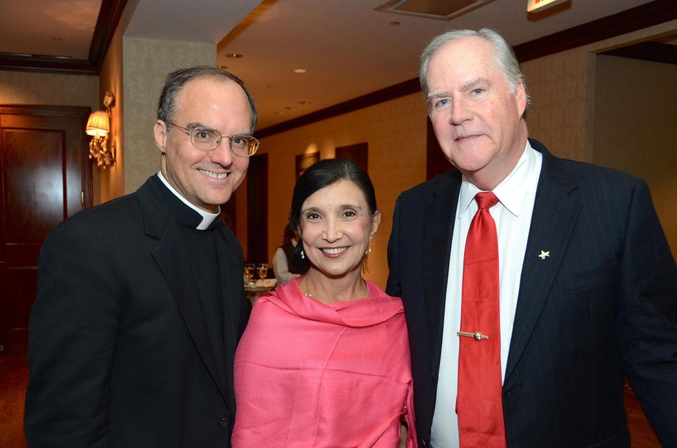 Joseph Pilsner, from left, Doris Rodriguez and Michael Stuart at the Irish Gala November 2014
