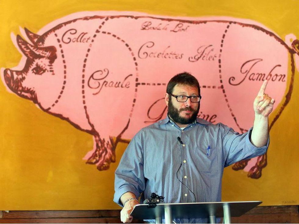 Josh Ozersky at Meatopia Texas press conference