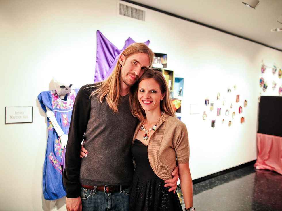 Joshua Wallis and Susi Brister at the Lawndale Gala and Retablo Silent Auction October 2013