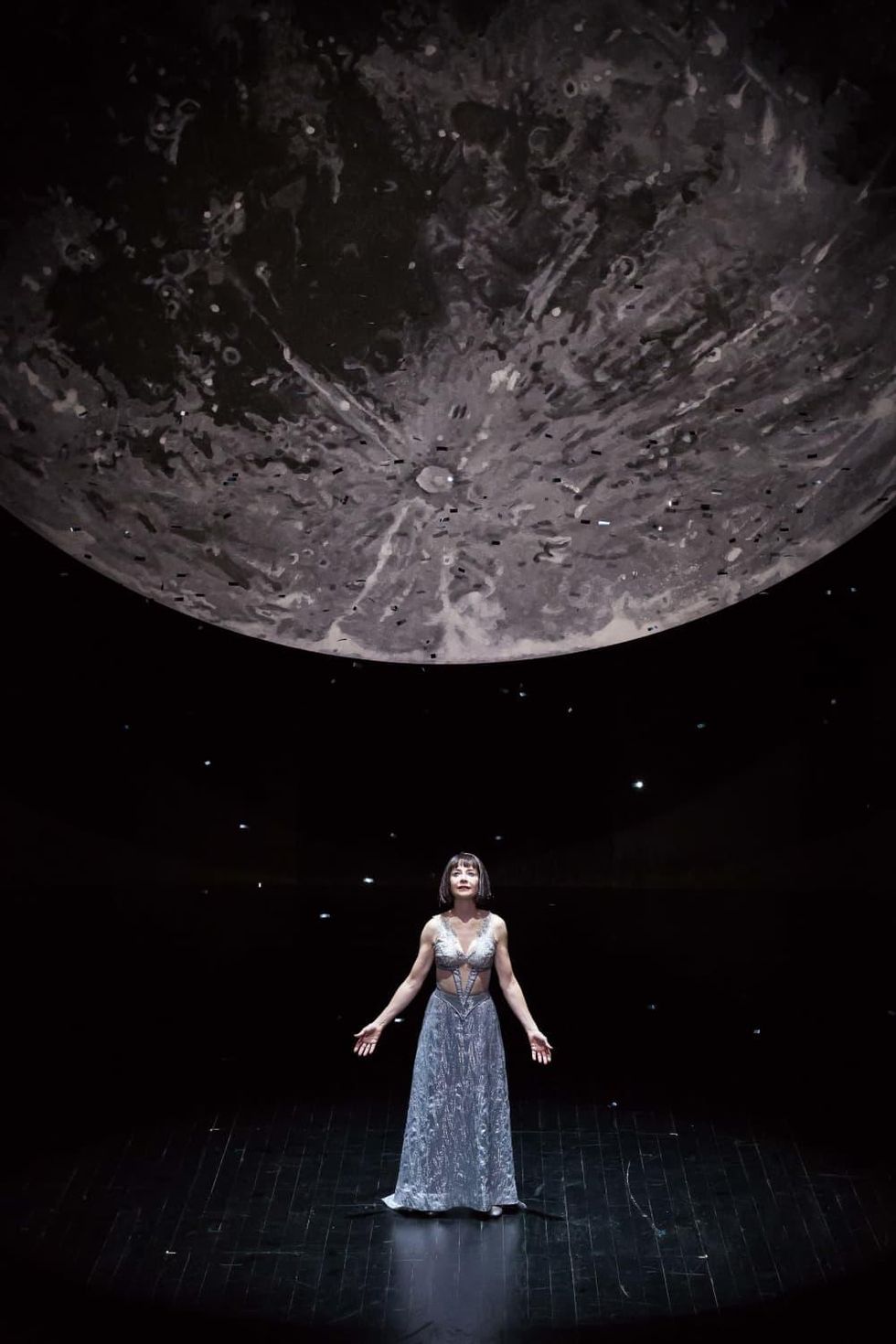 Josie de Guzman as Titania in the Alley Theatre\u2019s production of A Midsummer Night\u2019s Dream.