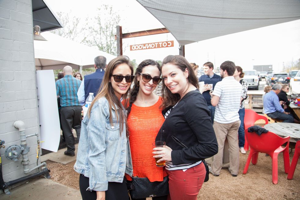 Joy Doustan, from left, Mollie Klaff and Katie Cash at the Casa de Esperanza's Young Professionals 5th Annual Chili Cook Off February 2015