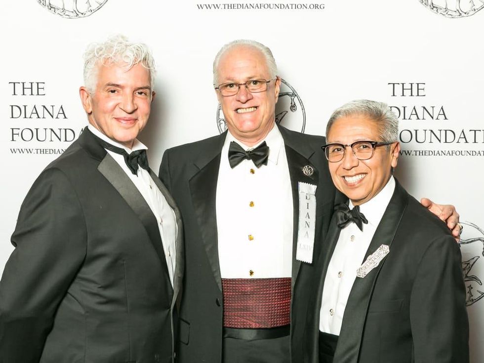 Juan Rodriguez, Richard Fluhr and Rudy Hernandez, Jr. at Diana Awards