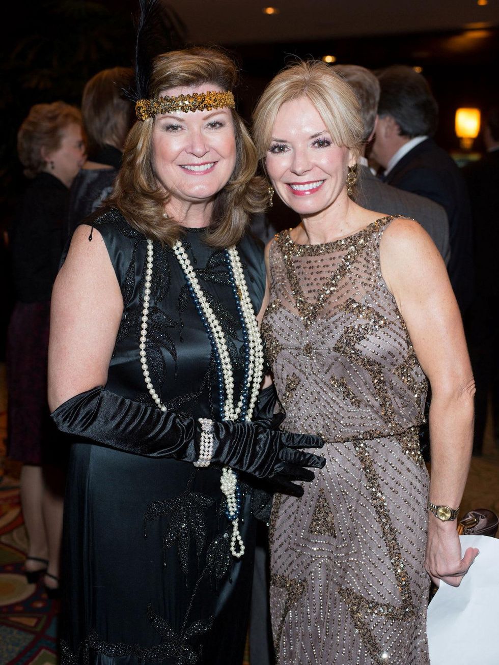 Judi Brubaker, left, and Cheryl Boblitt at the Covenant House Gala April 2014