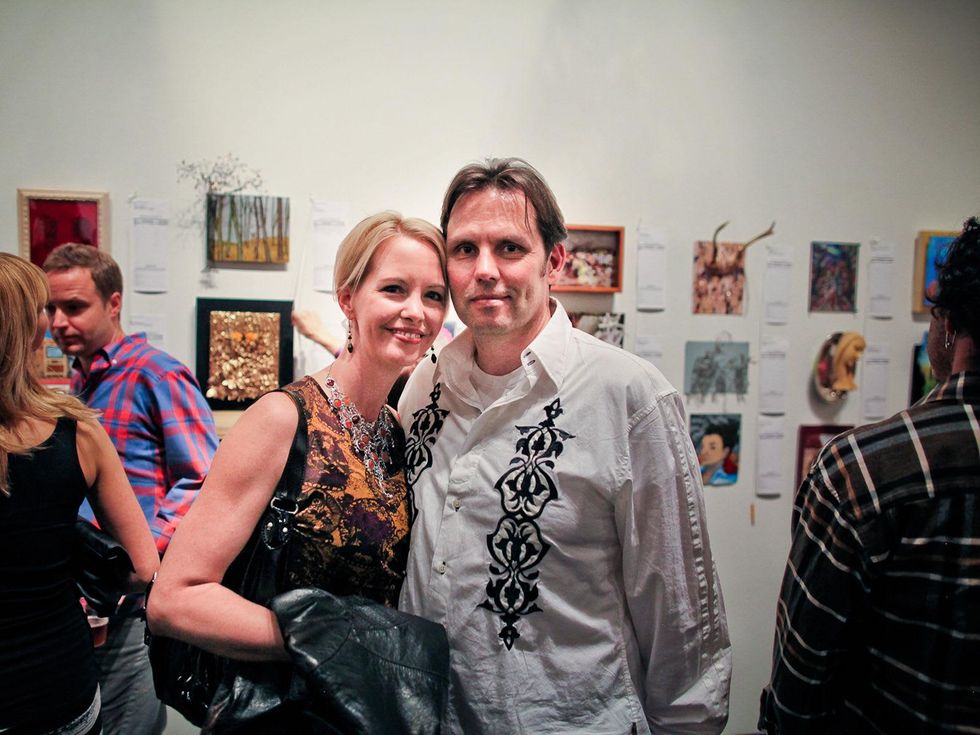 Julia and Vesa Koivumaa at the Lawndale Gala and Retablo Silent Auction October 2013