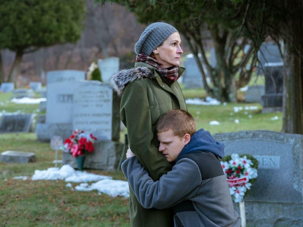 Julia Roberts and Lucas Hedges in Ben is Back
