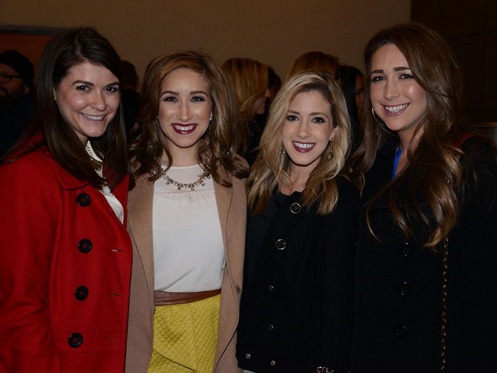 Julia Wood, from left, Meagan Killion, Jessica Sanbery and Kristen Killian at the Hermann Park Conservancy's Urban Green event November 2014