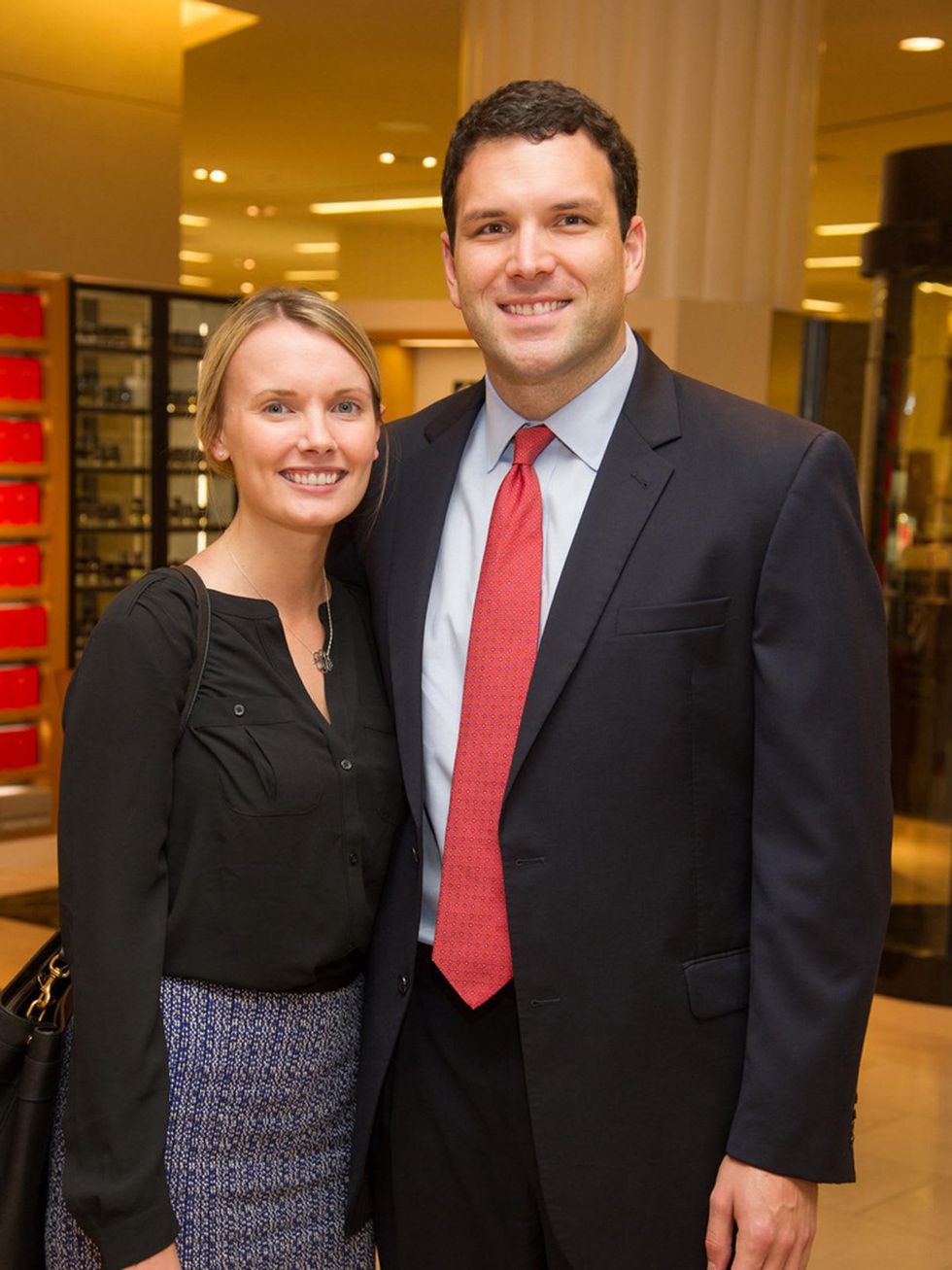 Julie Stephenson and Joel Glover at the Alley Young Professionals event October 2013