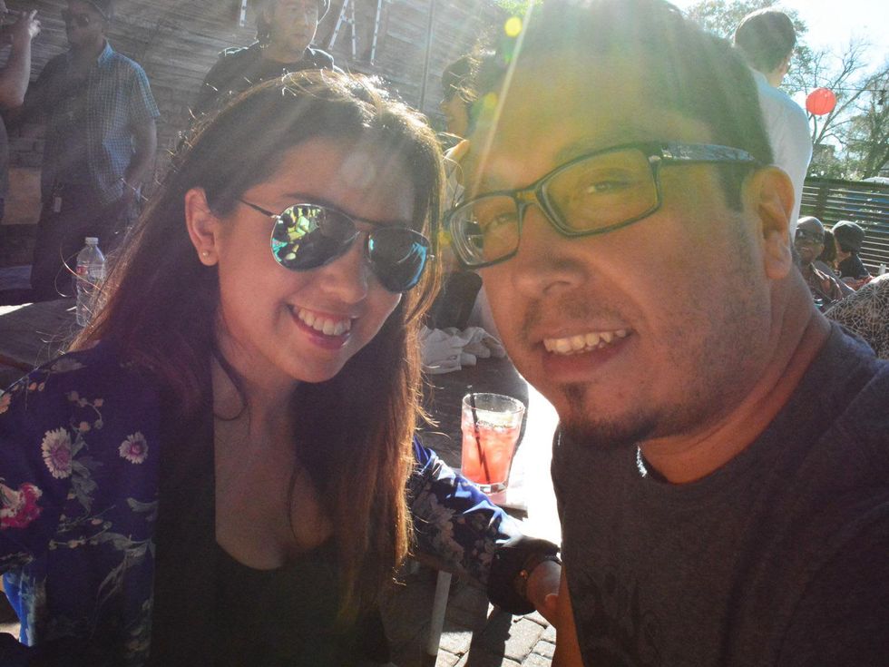 Julieta Chavez Delua and Jibril Yusef Abdul-Salaam at The Flat January 2014