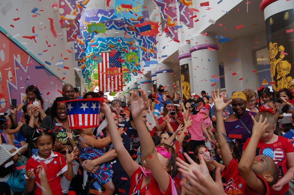 July 4th confetti party at Children's Museum Houston