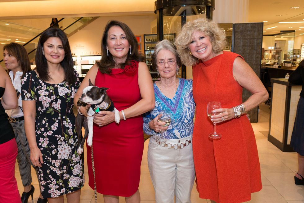 Jun Wang, from left, Penny Loyd, Jane Block and Nancy Martin at the CAP kick-off at Saks September 2014
