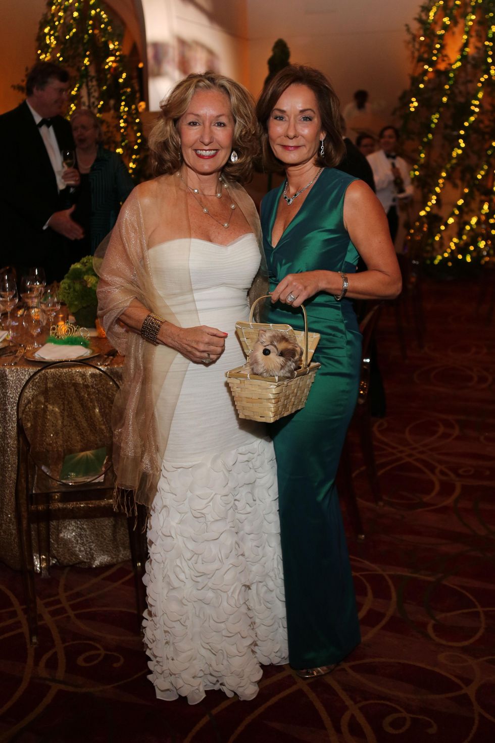 June Christensen, left, and Melanie Gray at the Houston SPA Society for the Performing Arts Gala March 2015