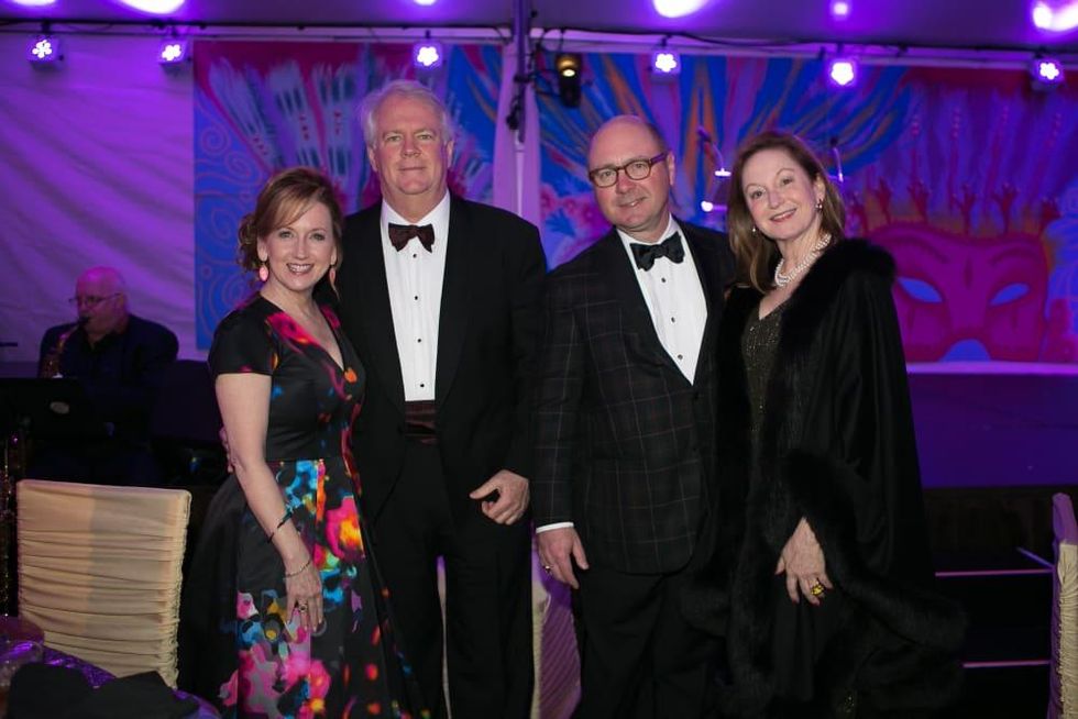 Junior League Gala, Feb. 2016, Carol Landers, John Landers, Janet Jenkins, Forrest Jenkins