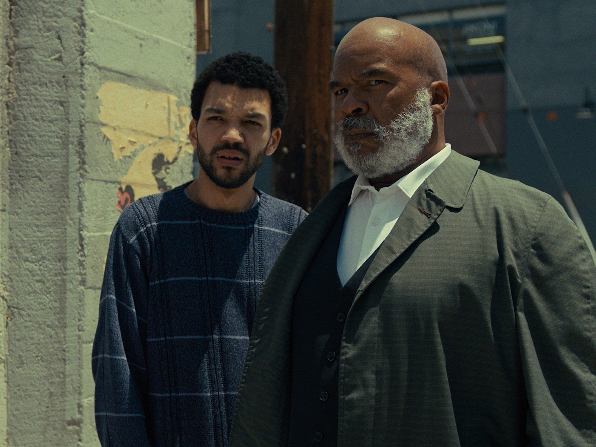 Justice Smith and David Alan Grier in The American Society of Magical Negroes