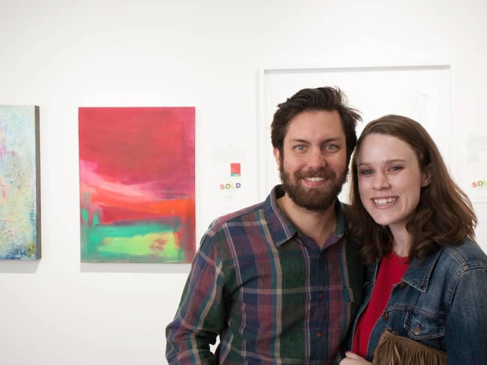Justin and Julianne Hickey at Art on the Avenue Preview Party