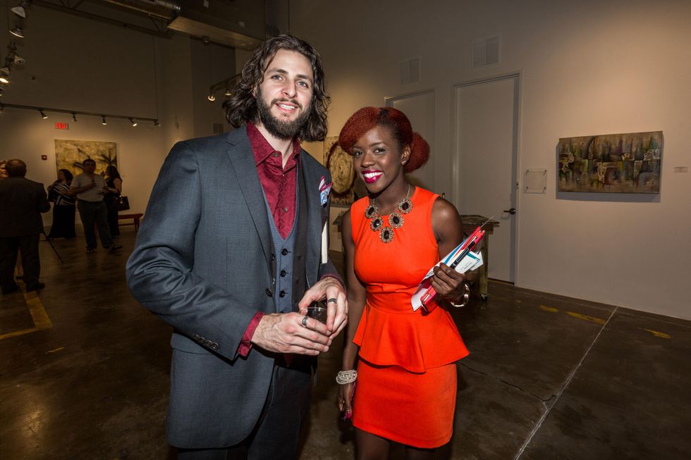 Justin Garcia and Ashley Small at Justin Garcia presents 7 Unlayered October 2014