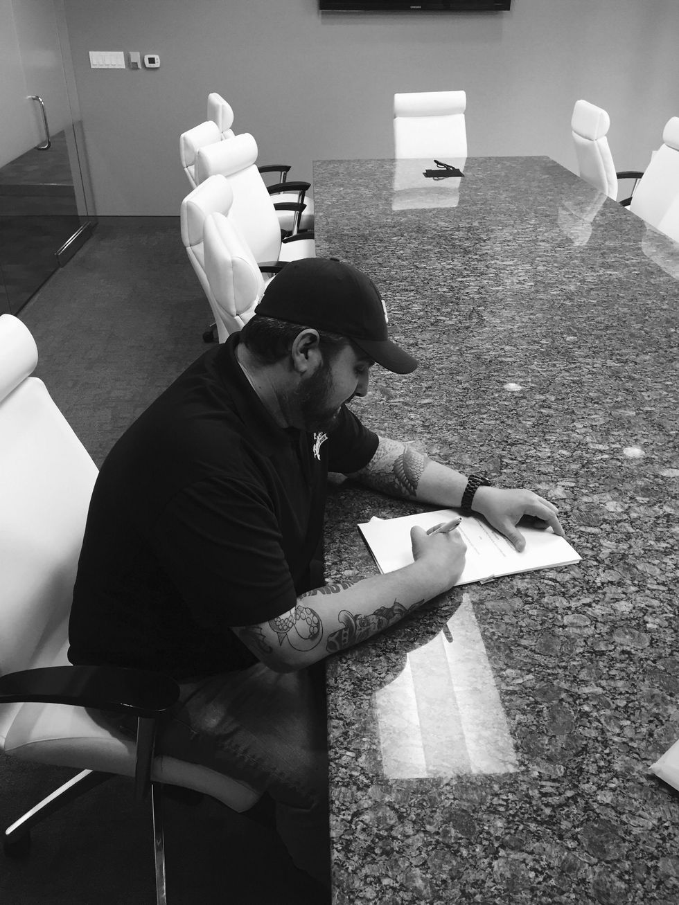 Justin Turner Bernie's Burger Bus Katy lease