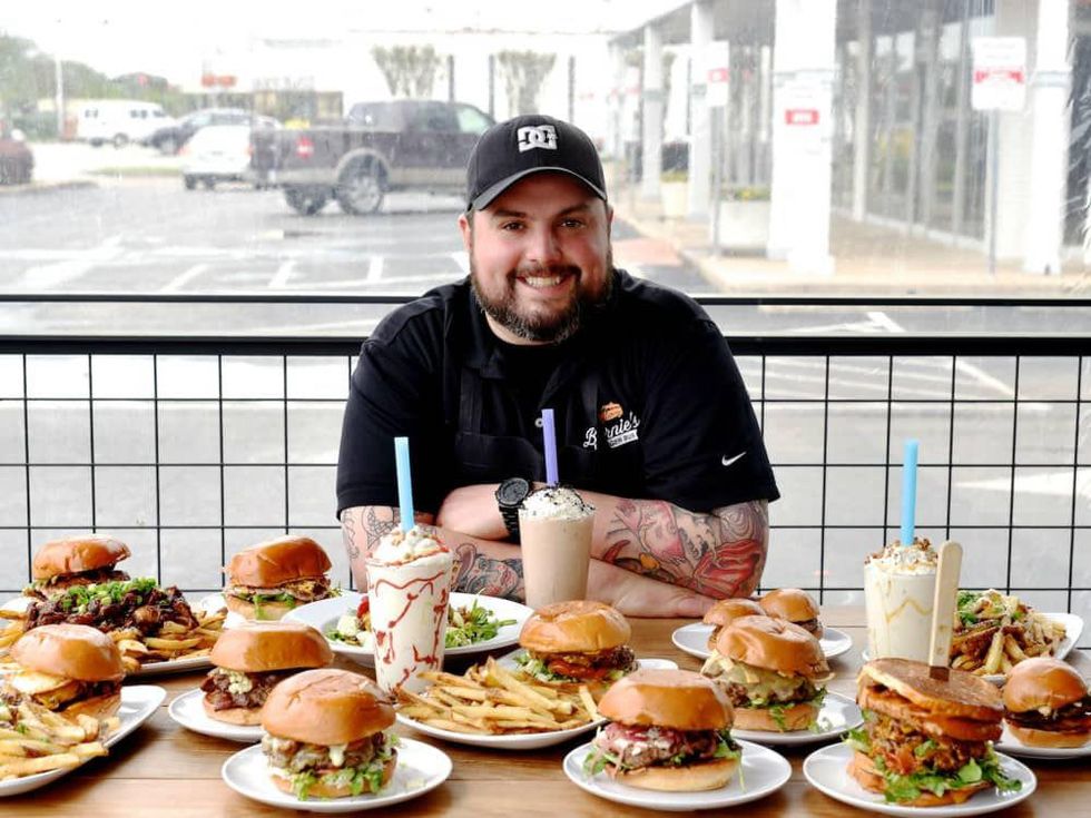 Justin Turner Bernie's Burger Bus