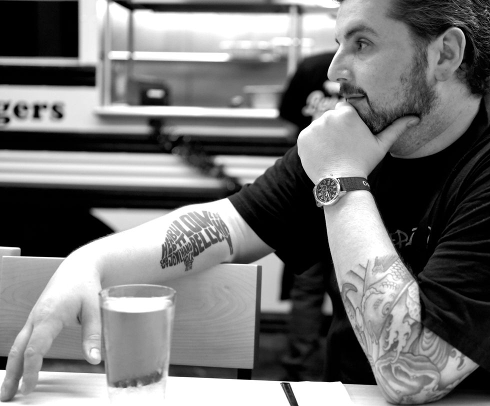 Justin Turner of Bernie's Burger Bus