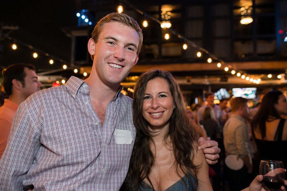 Justin Walker and Alinda Gary at the RedBuds Membership Drive October 2014