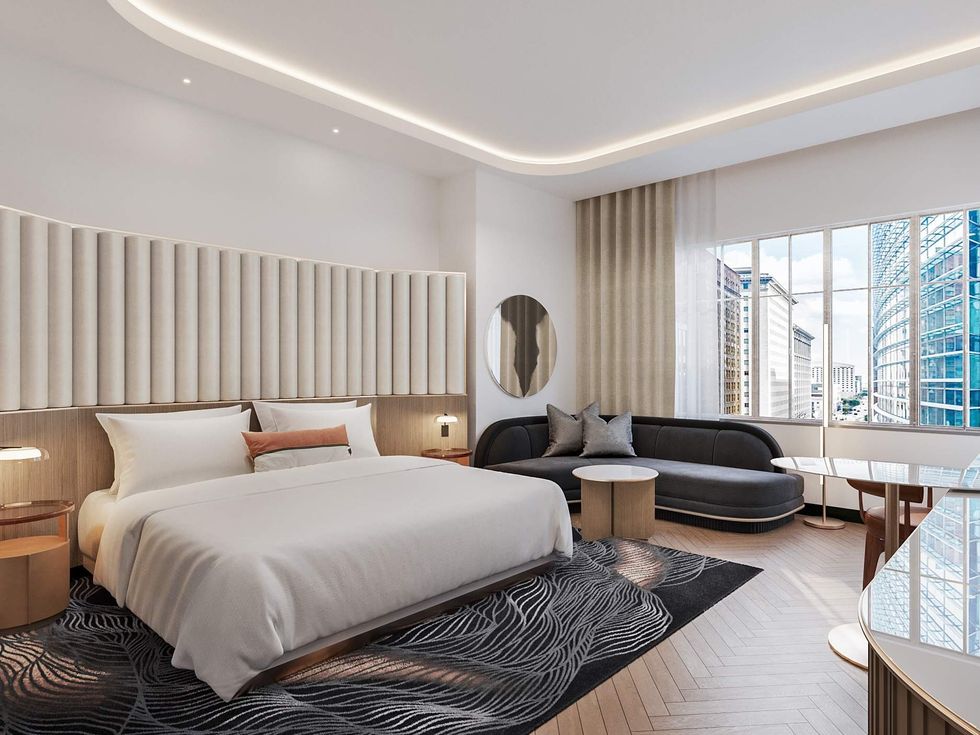 JW Marriott Houston Downtown guest room rendering