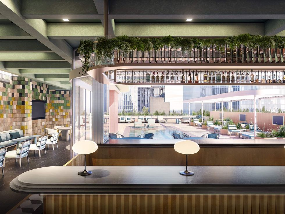 JW Marriott Houston Downtown pool restaurant bar