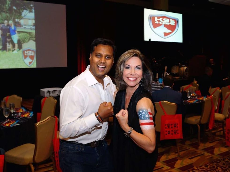 K9s4COPs Unleashed Gala, Dr. Aashish Shah, Roseann Rogers