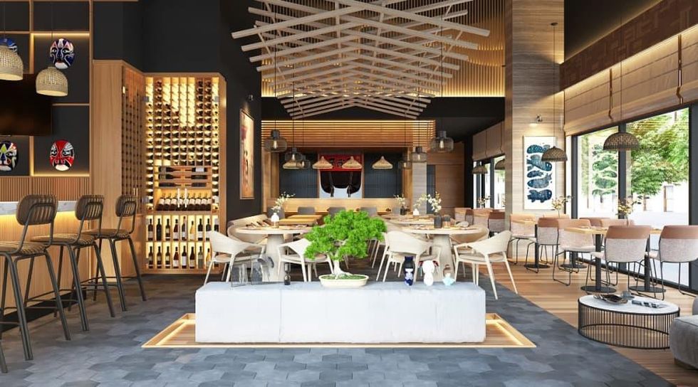 Kanau Sushi rendering Mike Lim