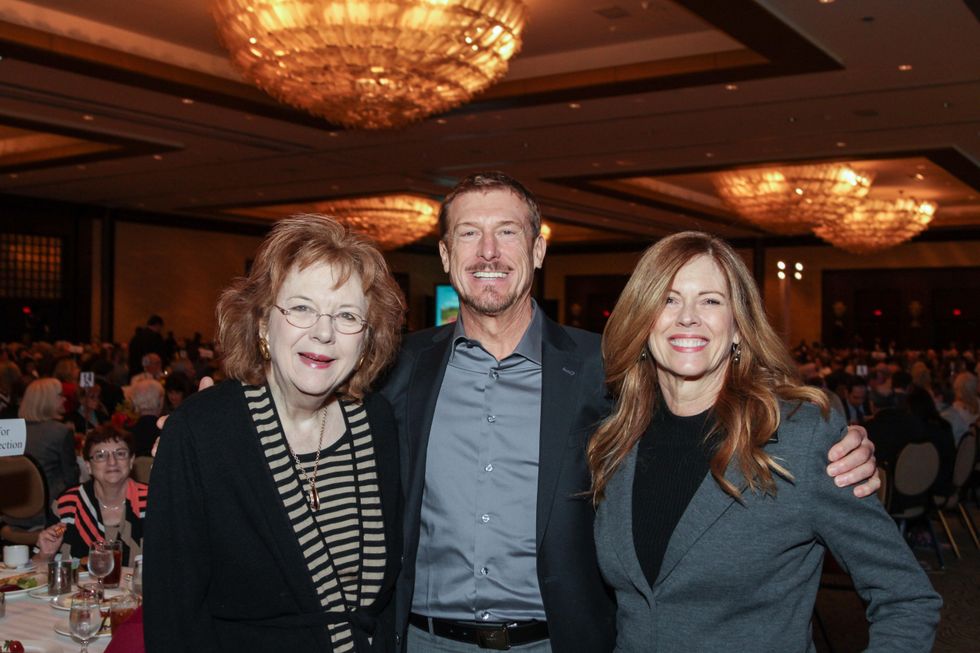 Kappy Muenzer, from left, with Frank and Gloria Meszaros at the National Philanthropy Day Awards November 2014