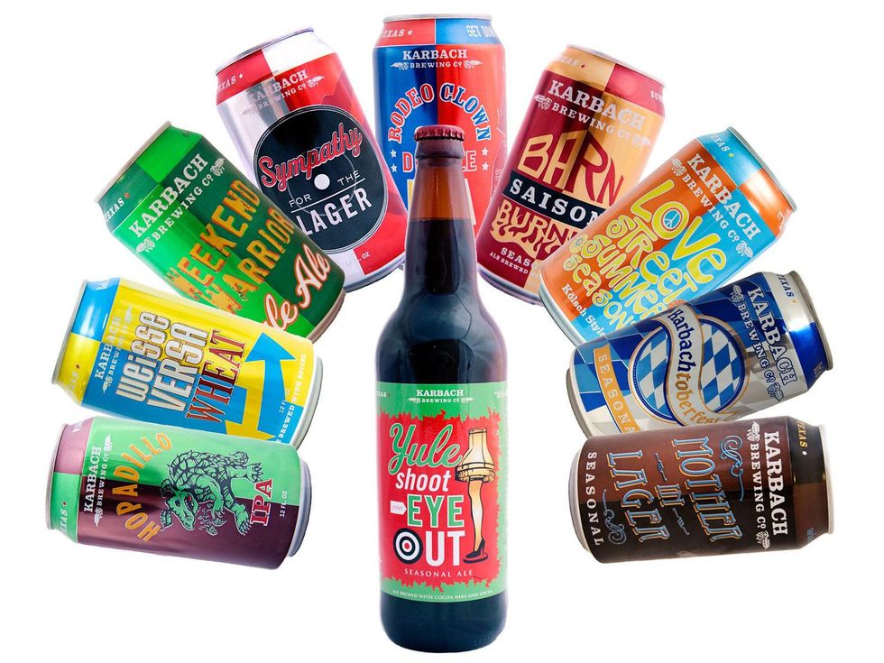 Karbach Brewing Co. beer cans