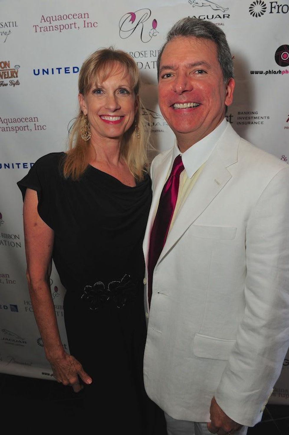 Karen and Roland Garcia at the Holly Rose Ribbon Foundation Day dinner September 2014