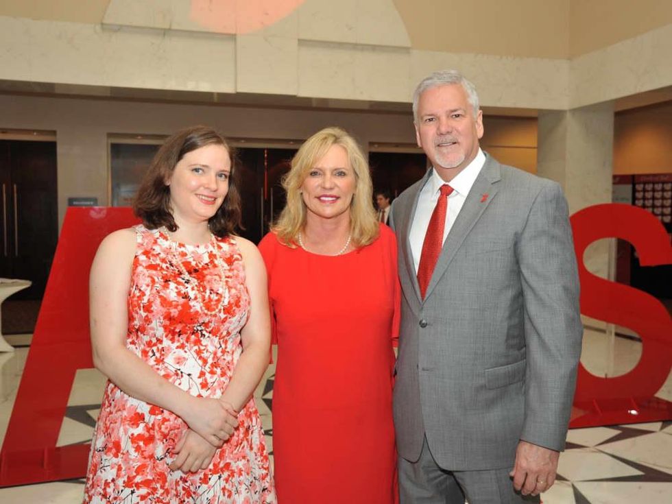 Karen Crum, Keri Black, Kevin Black at Go Red for Women luncheon
