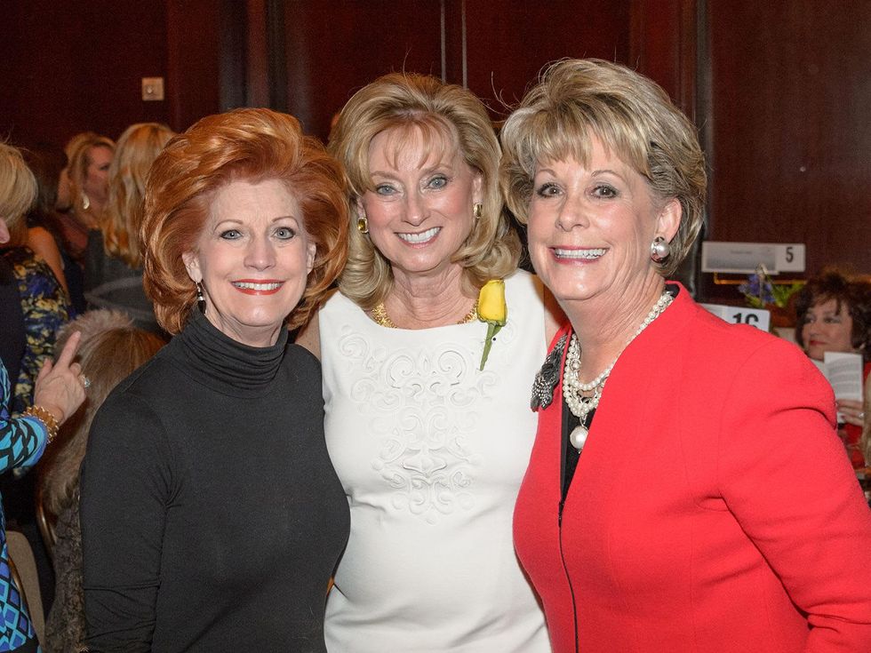 Karen Darnell, from left, Anne Richardson and Paula Robinson at the Trailblazer Awards Luncheon February 2014