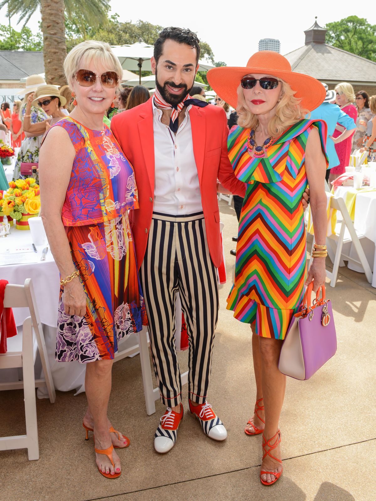 Karen Mayell, from left, Fady Armanious and Diane Lokey Farb ...