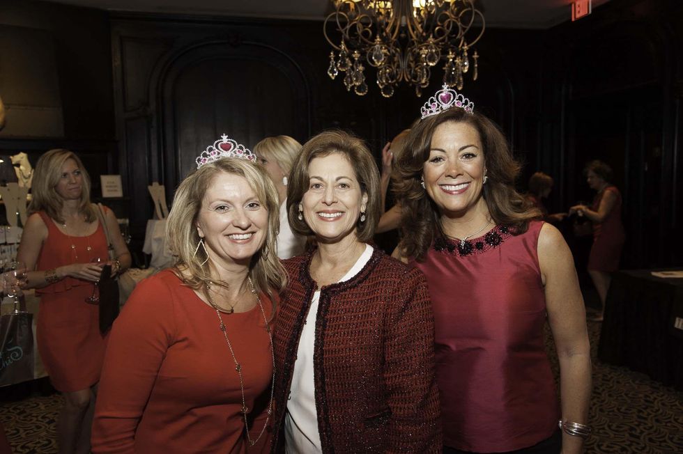 Karen Miller, from left, Jean Chapman and Susan Whitacre at the Go Red For Women luncheon May 2014
