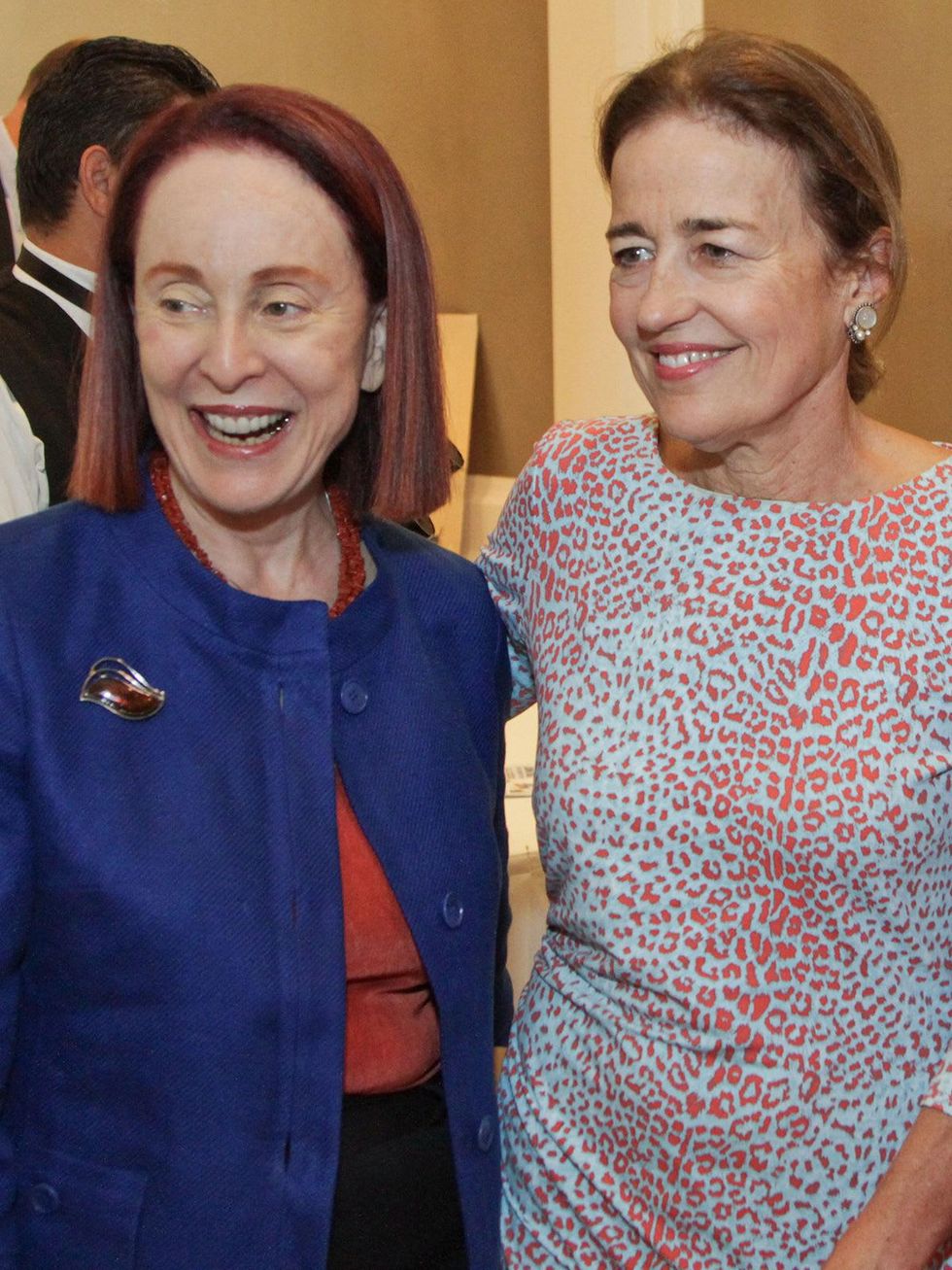 Karen Otazo Hofmeister, left, and Andrea White at the Galveston Bay Foundation luncheon