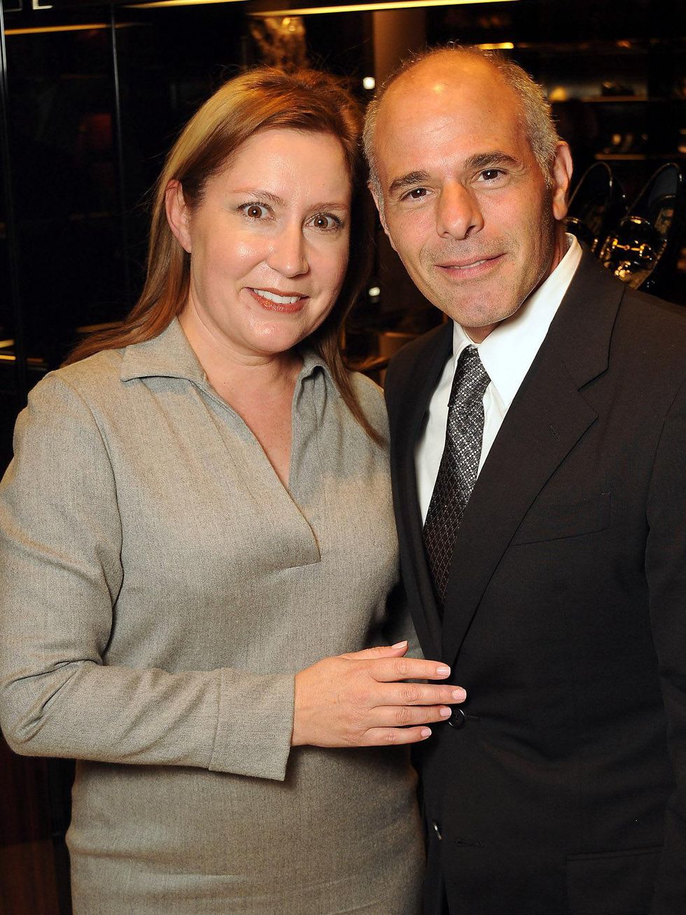 Kari Gonzales and Mike Giannattasio at the Gucci Alley Theatre cocktail party October 2013