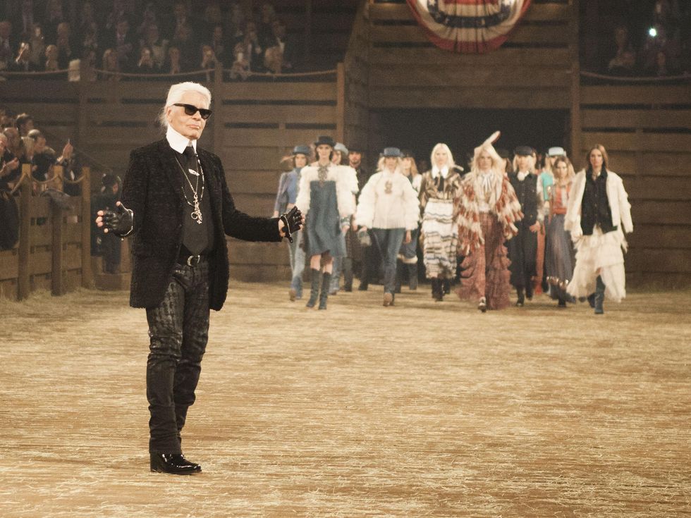 Karl Lagerfeld at Chanel Metiers d'Art in Dallas