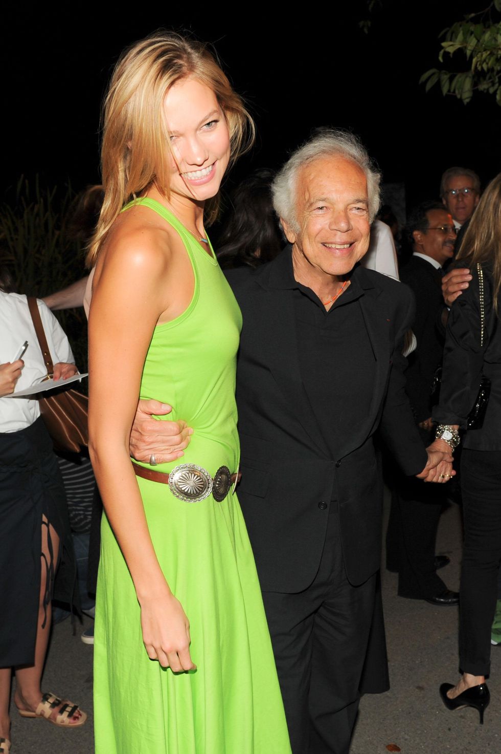 Karlie Kloss and Ralph Lauren at Polo event